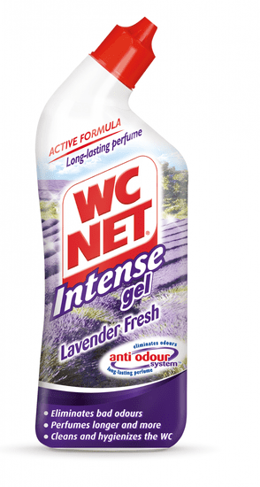 WC NET Lavander parfumirano čistilo za školjko, 750 ml