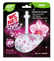 WC NET Style Crystal Pink Flowers obešanka