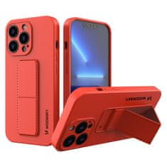 WOZINSKY ohišje s stojalom silikonsko ohišje s stojalom iphone 13 mini rdeče
