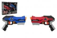 Wiky Pištola 2 kosa laserske igre iz plastike 25 cm na baterije z zvokom in svetlobo