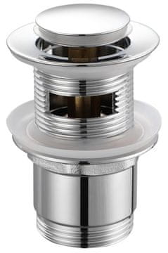 AQUALINE Kromirana Click-Clack izpust 5/4” s 30-45mm zamaškom, manjša, medenina