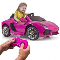 Feber Lamborghini Aventador Pink 6V električni avtomobil 3+