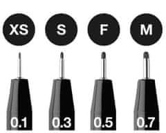 Faber-Castell PITT artist pen set 4 črni (S, F, M, B)