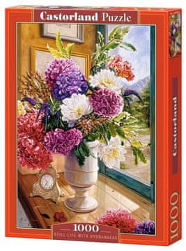 Castorland Puzzle Tihožitje s hortenzijami 1000 kosov