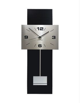 LESTUR Stenska ura Dekor stil - moderna stenska ura, lesena stenska ura z nihalom, poslovna ura, velika ura, Slovenija