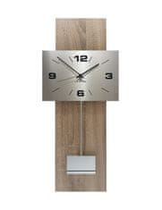 LESTUR Stenska ura Dekor stil - moderna stenska ura, lesena stenska ura z nihalom, poslovna ura, velika ura, Slovenija