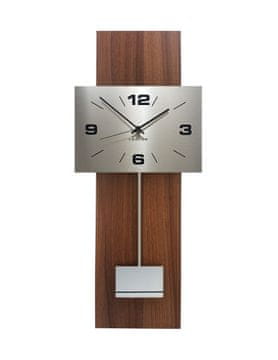 LESTUR Stenska ura Dekor stil - moderna stenska ura, lesena stenska ura z nihalom, poslovna ura, velika ura, Slovenija