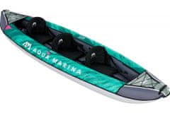 Aqua Marina Laxo-380 Recreational Kayak, z 2 vesloma, napihljiv, 3 osebe, 12.6x35