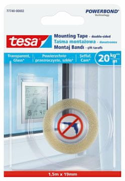 Tesa Montažni trak Transparent 1,5X19