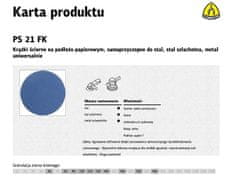 KLINGSPOR Samolepilni abrazivni disk 150mm PS21FK gr. 80 /50 kosov