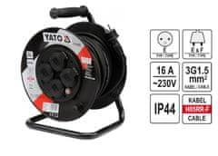 YATO podaljševalni kabel na kolutu 30 m 3 x 1,5 mm2 IP44 81053