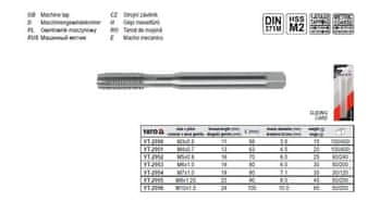 YATO Strojno rezkanje M8, Din 371 Hss M2 2955