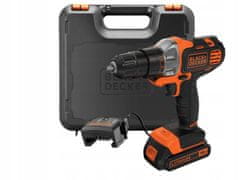 Black+Decker Večnamensko orodje Multievo Mt218K Začetni komplet z vijačnikom z glavo Kovček