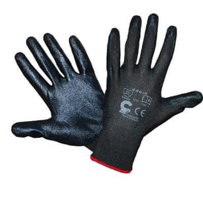 Greatstore Delovne rokavice Bird Black Velikost 8
