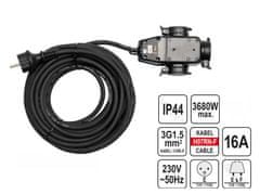 YATO Podaljševalni kabel z 20M 3X1,5Mm2 IP44 16A H07Rn-F 81162