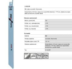 Bosch List sabljaste žage S1122Bf 225Mm Metal /5Szt