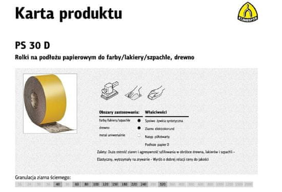 KLINGSPOR PS30D 115mm gr. 40 (50mb)