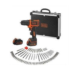 Black+Decker Vrtalnik/vijačnik 10,8 V + pribor 100 Elem.