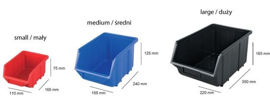 Ecobox Small Blue 110X165X75Mm