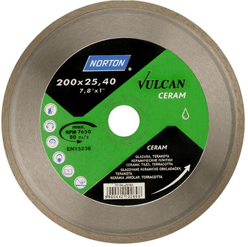 Norton D.CERAMIC VULCAN TARGET 200mm