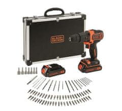 Black+Decker BLACK+DECKER UDARNI VRTALNIK/POGON 18V 2x1 5Ah + 80 kom. DODATKI