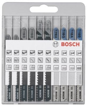 BOSCH KOMPLET LISTOV ZA VBOJNO ŽAGO X-PRO LINE JSB, 10-delni