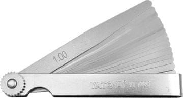 YATO Merilnik rež 100Mm 17 listov 0,02-1,0Mm 7220