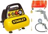 STANLEY 6L BREZOLJNI KOMPRESOR + PNEVMATSKI KOMPLET