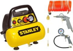 Stanley 6L kompresor brez olja + pnevmatski komplet