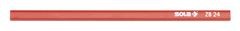 Sola tesarski svinčnik rdeč Zb24 za les