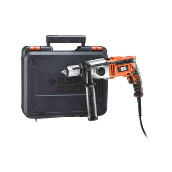 Black+Decker Udarni vrtalnik 850W z 2 hitrostmi Potovalni kovček Kr8542K