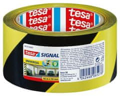 Greatstore Tesa Signalni trak rumeno/črno 66M 50Mm