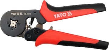 YATO KLEŠČE ZA STISKANJE KONEKTORJEV 2240 180 mm, 0,2 - 6 mm².