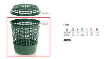 shumee Košara za zeleno kletko 60L