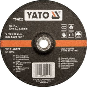 shumee YATO KOVINSKI BRUSILNI DISK 125x60x22mm 6124