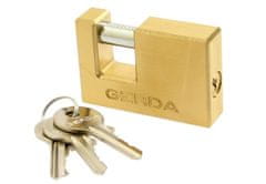 Greatstore Medeninasta ključavnica Gerda 90Mm