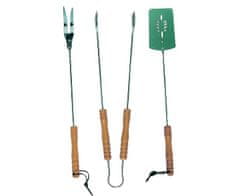 Greatstore Komplet pribora za žar 3 kosi Mg103