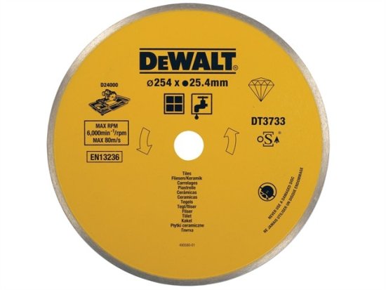 DeWalt Polno diamantno ogrodje 250x1,6x25,4mm