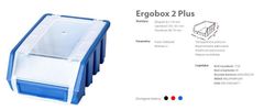 Ergobox Plus 2 Blue, 118 X 161 X 75 mm