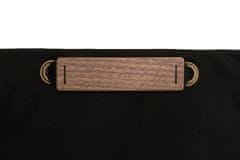 BeWooden unisex praktičen nahrbtnik z lesenimi detajli Mini nahrbtnik Nox Črna