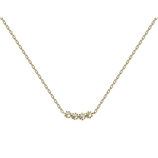 PDPAOLA Elegantna pozlačena ogrlica iz zlata BLUE TIDE CO01-367-U