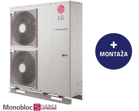 LG toplotna črpalka TermaV Monoblok S HM163MR.U34 16 kW z montažo