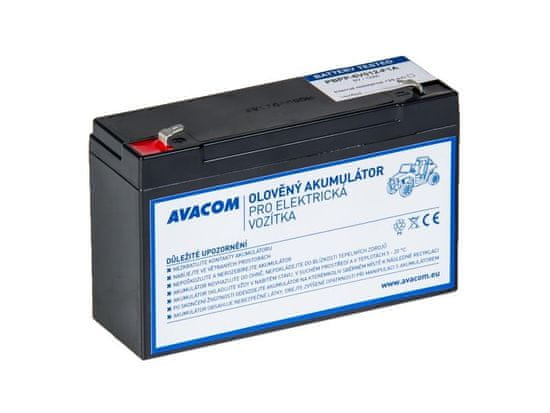 Avacom Rezervna baterija (svinčeni akumulator) 6V 12Ah za voziček Peg Pérego F1