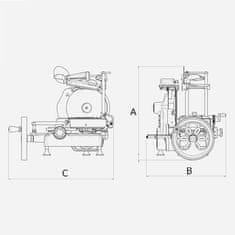 BERKEL Ročni rezalnik Flywheel VOLANO B2 NEW Črn