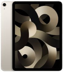 Apple iPad Air 2022 tablični računalnik, Cellular, 256GB, Starlight (MM743FD/A)