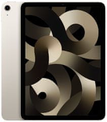 Apple iPad Air 2022 tablični računalnik, Wi-Fi, 64GB, Starlight (MM9F3FD/A)