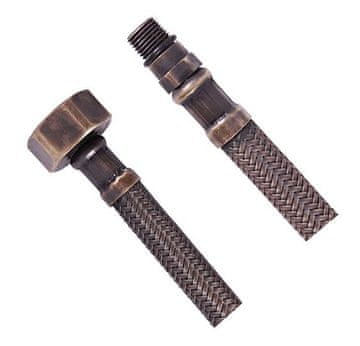 SAPHO Fleksibilna Bronz Nerez Cevi M10x3/8", 35cm, AQUALINE