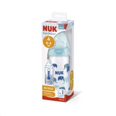 Nuk FC steklena otroška steklenička z uravnavanjem temperature 240 ml, modra