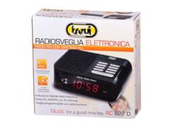 Trevi RC 827 D ura z radijskim sprejemnikom, FM Radio, dremež, funkcija spanja, bela (TRE-CLK-RC827D-W)