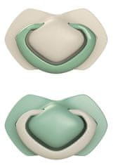 Canpol babies Light Touch set simetričnih silikonskih dud, 0 - 6 m, zelen